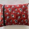 Halloween Skulls on Red Pillow